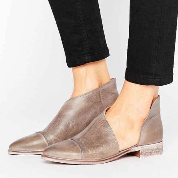 Free People Shoes - Free People Royale Flats Taupe Gray 38  7 7.5